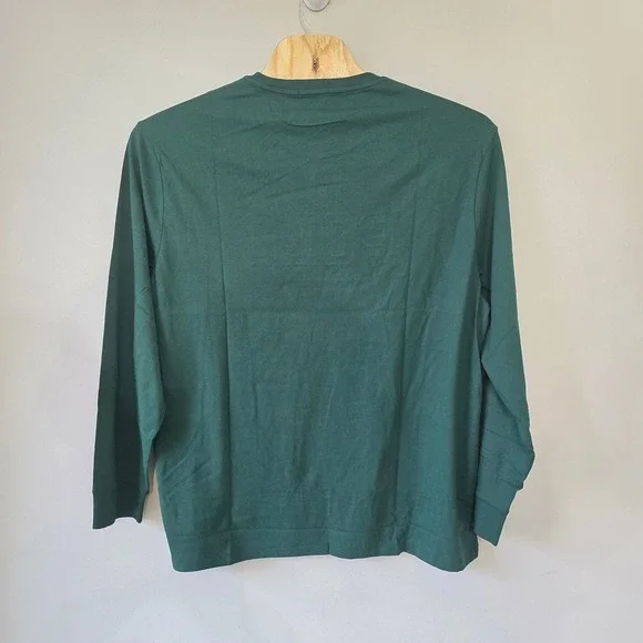 Polo Ralph Lauren Mens Green Long Sleeve Plaid Logo T-Shirt XXL Classic Fit NEW